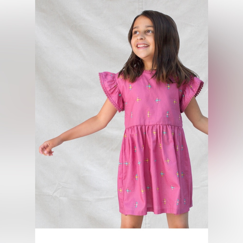 Tea Collection crochet trim dress